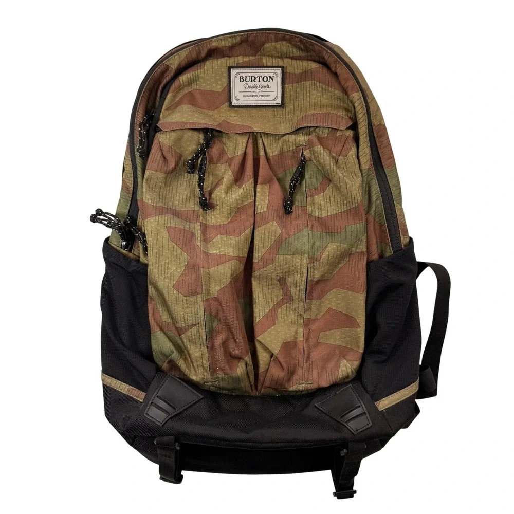 Burton Durable Goods Splinter Camo Backpack‎ Brown Green Rucksack Outdoor Travel